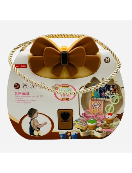 Gentuta din plastic pentru fetite, cu accesorii si deserturi, Leisure Time, multicolor, 21×18×9cm, +3ani, en-gros Gentuta din plastic pentru fetite, cu accesorii si deserturi, Leisure Time, multicolor, 21×18×9cm, +3ani, en-gros