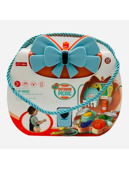 Gentuta din plastic pentru fetite, cu alimente si accesorii pentru picnic, Outdor Picnic, multicolor, 21×18×9cm, +3ani, en-gros Gentuta din plastic pentru fetite, cu alimente si accesorii pentru picnic, Outdor Picnic, multicolor, 21×18×9cm, +3ani, en-gros