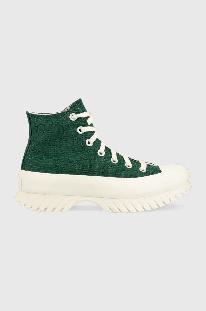 Converse tenisi Chuck Taylor All Star Lugged 2.0 femei, culoarea verde Converse tenisi Chuck Taylor All Star Lugged 2.0 femei, culoarea verde