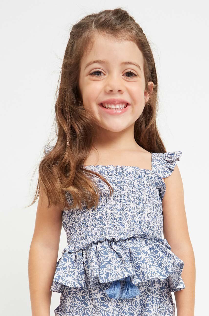 Mayoral bluza de bumbac pentru copii culoarea albastru marin, modelator Mayoral bluza de bumbac pentru copii culoarea albastru marin, modelator