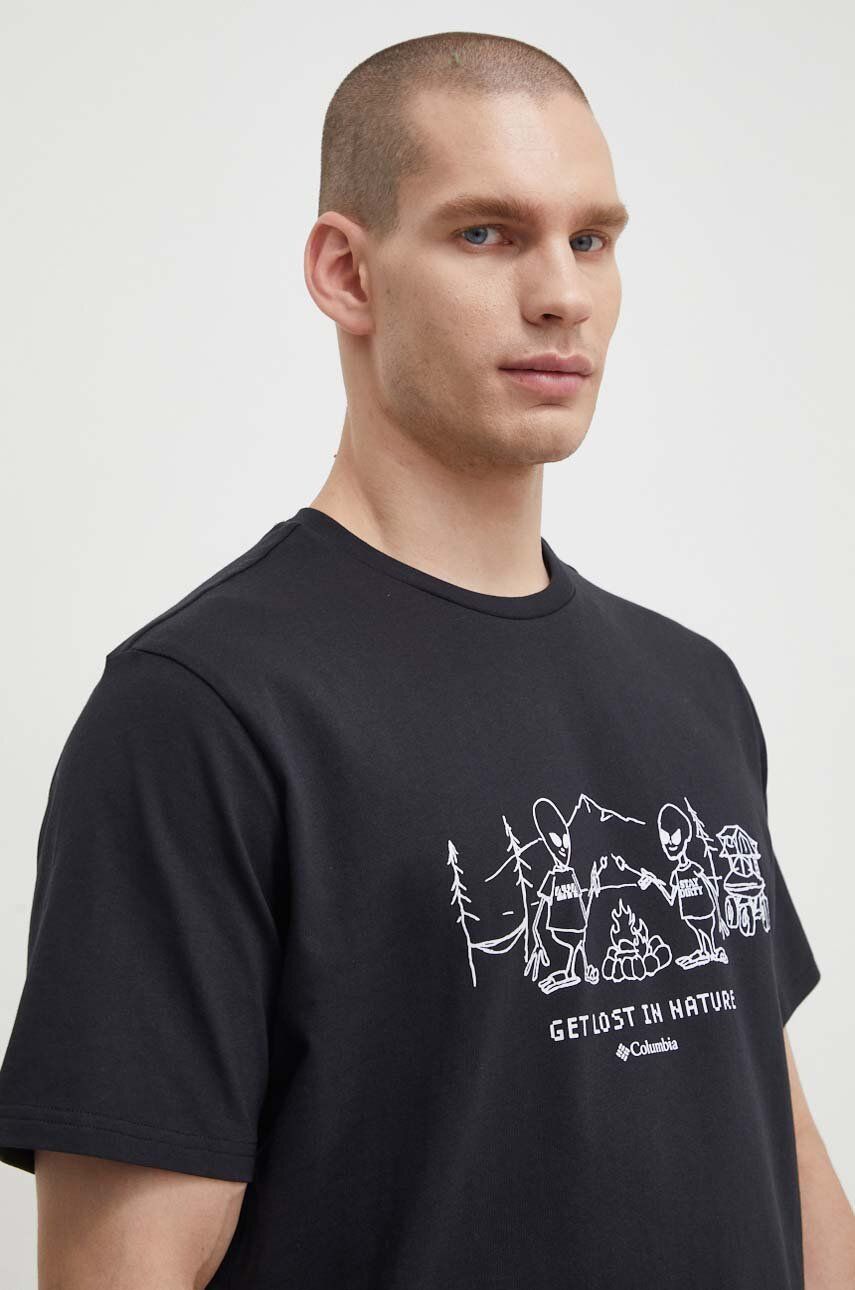 Columbia tricou din bumbac Explorers Canyon bărbați, cu model 2036441 Columbia tricou din bumbac Explorers Canyon bărbați, cu model 2036441