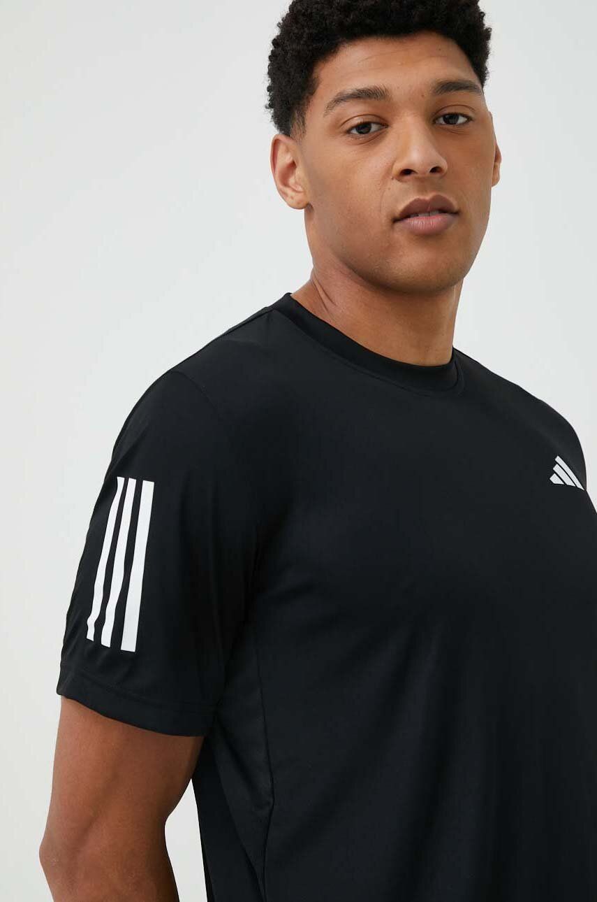 adidas Performance tricou de antrenament Club culoarea negru, neted adidas Performance tricou de antrenament Club culoarea negru, neted