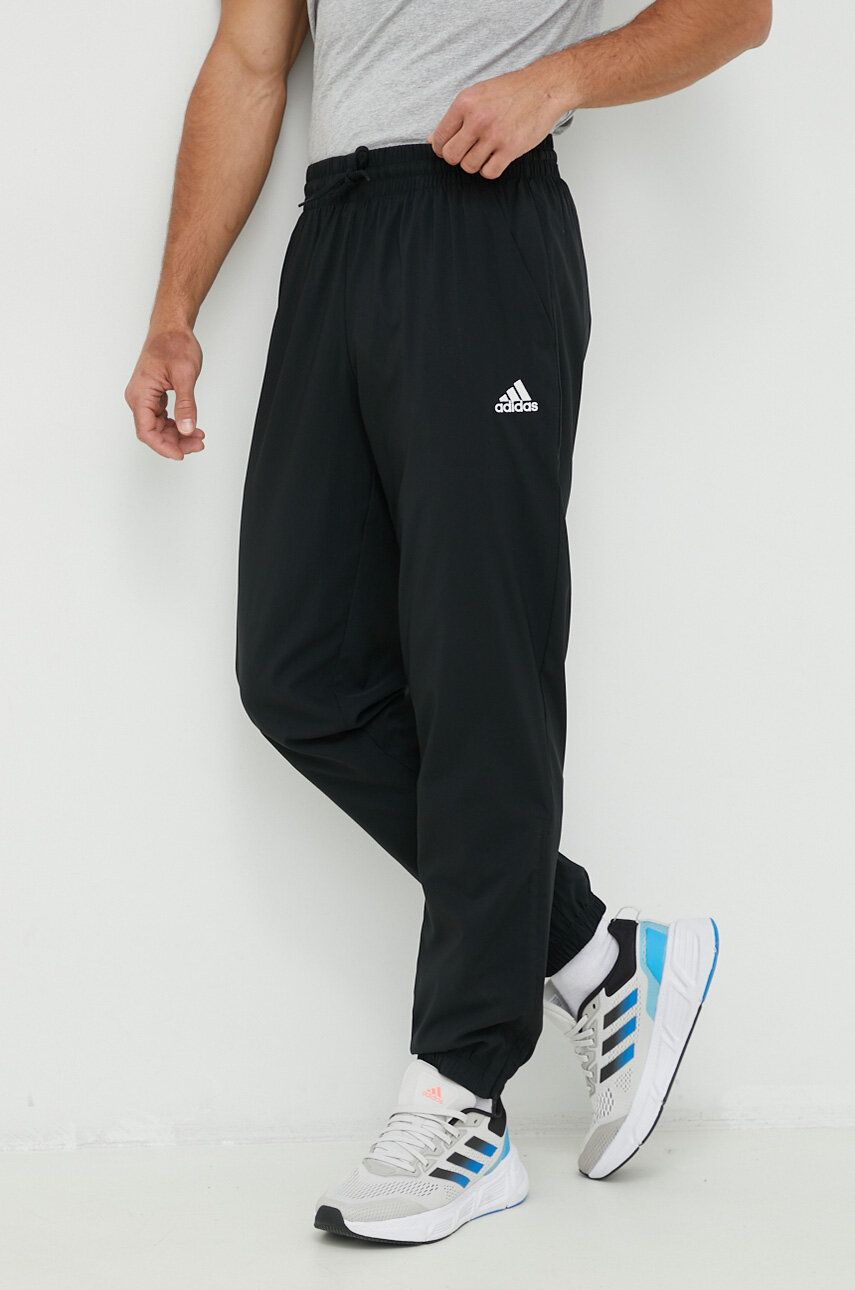 adidas pantaloni de antrenament Stanford culoarea negru, uni IC9424 adidas pantaloni de antrenament Stanford culoarea negru, uni IC9424