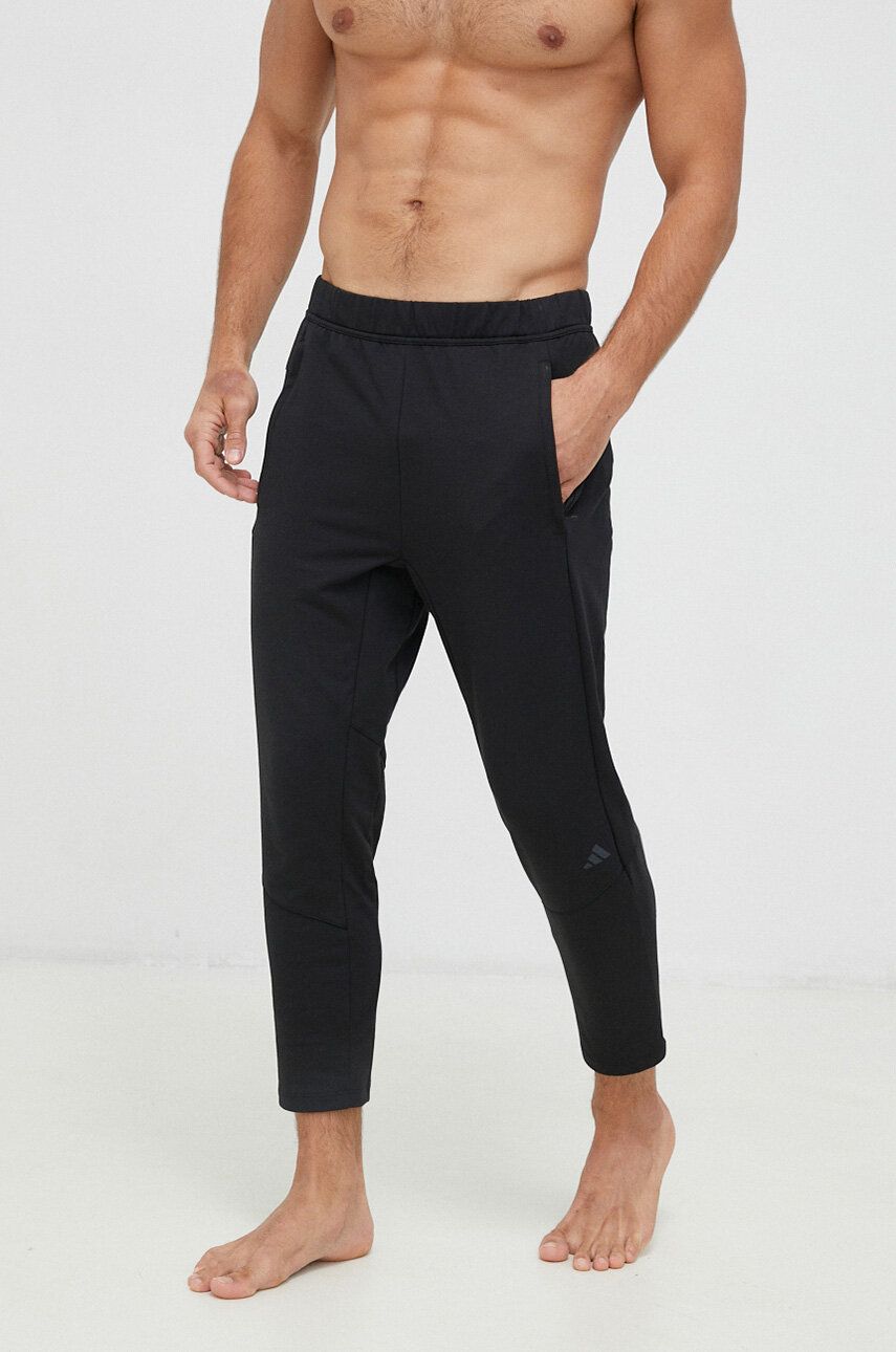 adidas Performance pantaloni de antrenament Designed for Training culoarea negru, neted adidas Performance pantaloni de antrenament Designed for Training culoarea negru, neted