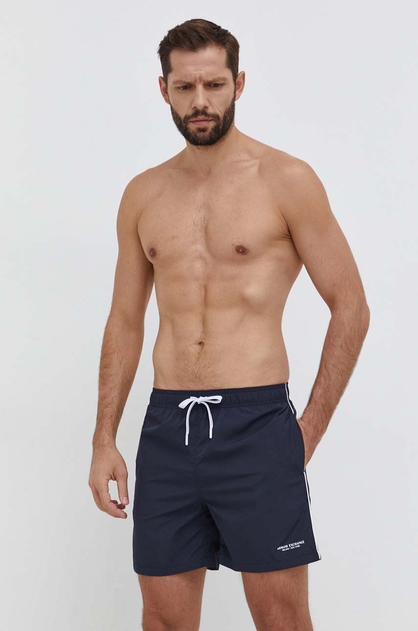 Armani Exchange pantaloni scurti de baie culoarea albastru marin Armani Exchange pantaloni scurti de baie culoarea albastru marin
