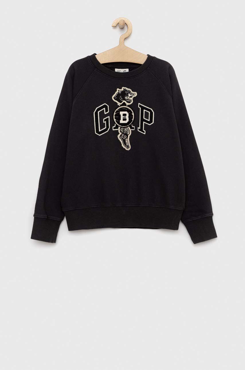 GAP bluza copii X BKC culoarea negru, cu imprimeu GAP bluza copii X BKC culoarea negru, cu imprimeu