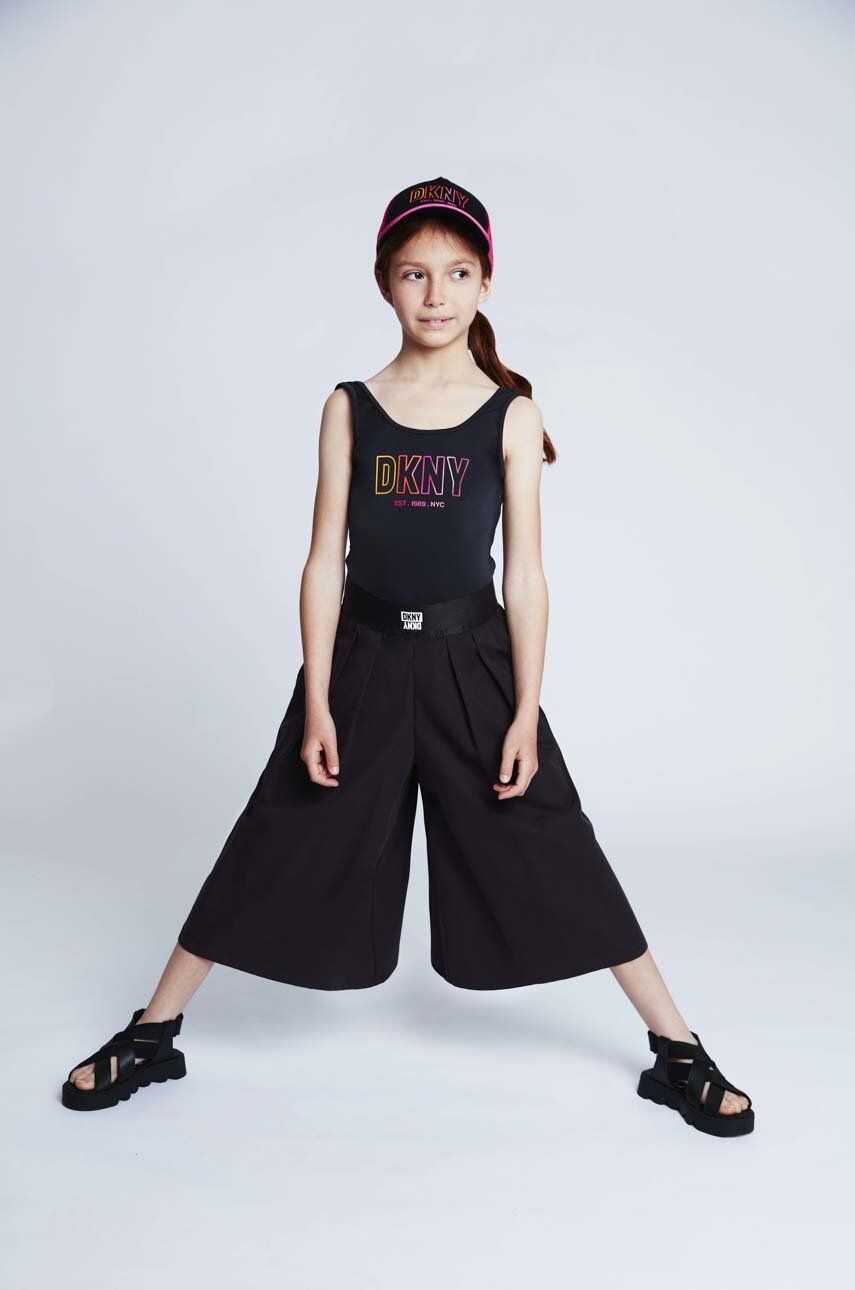 Dkny costum de baie dintr-o bucată pentru copii culoarea negru Dkny costum de baie dintr-o bucată pentru copii culoarea negru