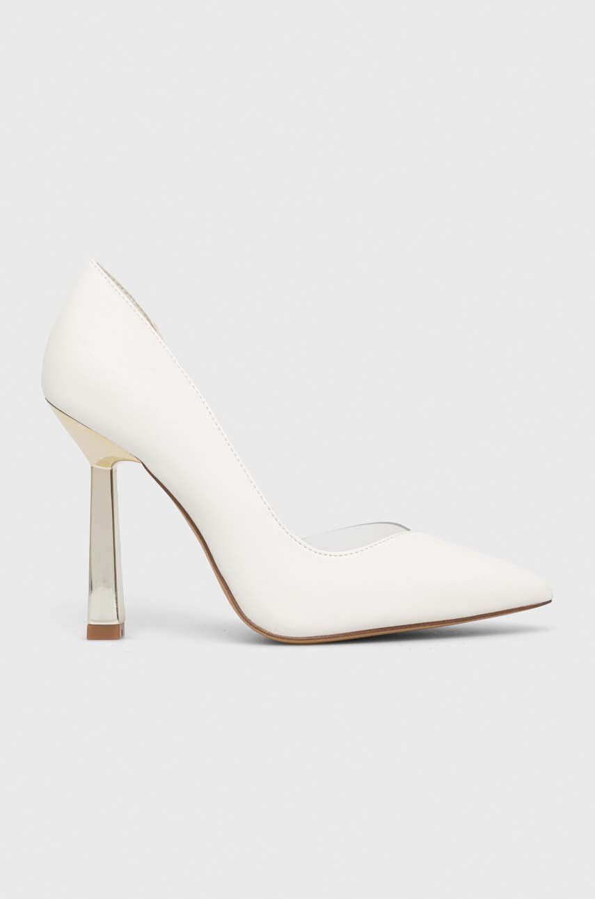 Aldo pantofi cu toc Paisley culoarea alb, 13568605.Paisley Aldo pantofi cu toc Paisley culoarea alb, 13568605.Paisley