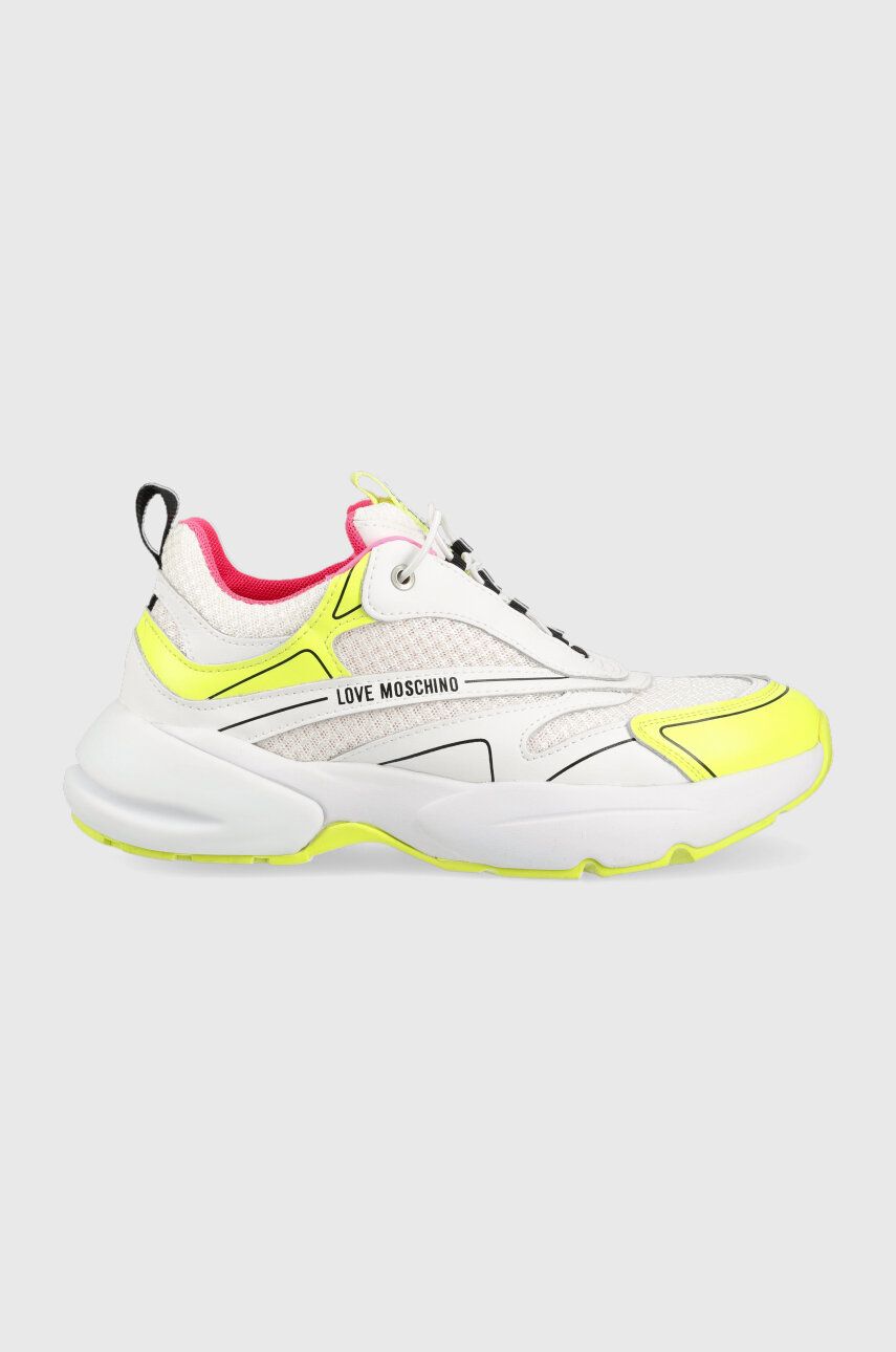 Love Moschino sneakers Sneakerd Sporty 50 culoarea alb, JA15025G1G Love Moschino sneakers Sneakerd Sporty 50 culoarea alb, JA15025G1G