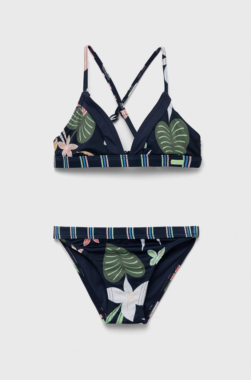 Roxy costum de baie pentru copii din două piese culoarea albastru marin Roxy costum de baie pentru copii din două piese culoarea albastru marin
