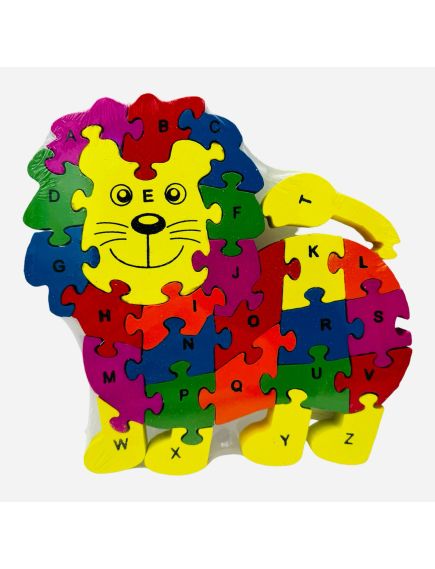 Puzzle din lemn diverse modele alfabetic si numare 26 piese multicolor engros Puzzle din lemn diverse modele alfabetic si numare 26 piese multicolor engros