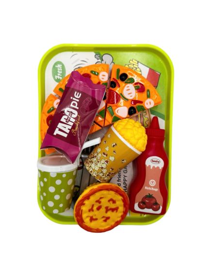 Set de bucatarie pentru copii, Tavita Fast-Food, multicolor, 28×17cm, +3ani, en-gros Set de bucatarie pentru copii, Tavita Fast-Food, multicolor, 28×17cm, +3ani, en-gros
