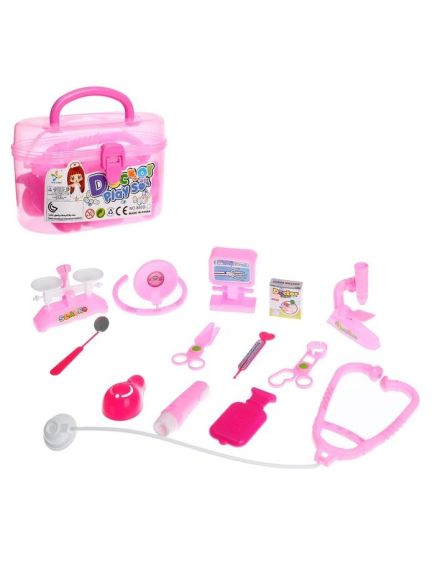 Set de doctor pentru copii, in Gentuta din plastic, Doctor Play Set, 20×12cm, +3ani, en-gros Set de doctor pentru copii, in Gentuta din plastic, Doctor Play Set, 20×12cm, +3ani, en-gros