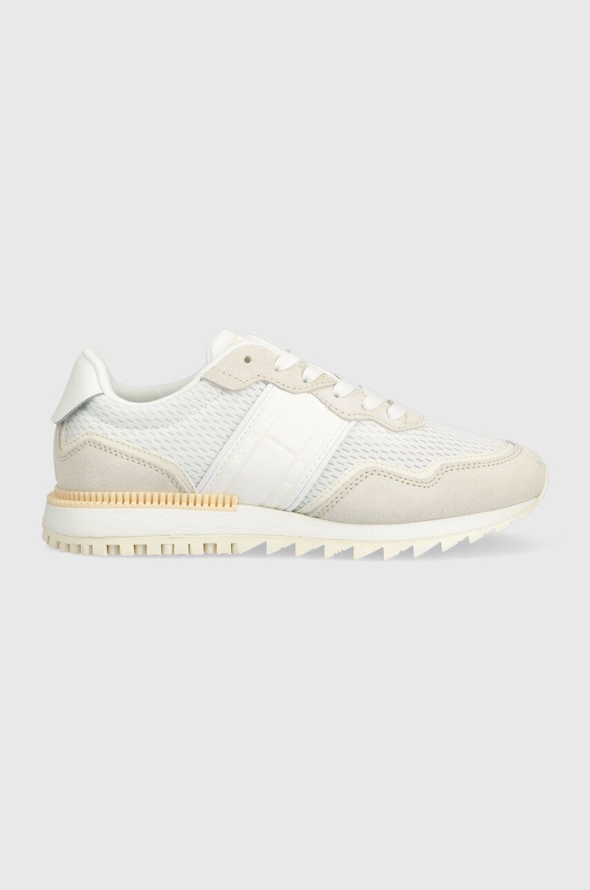 Tommy Jeans sneakers RETRO EVOLVE WMN culoarea bej, EN0EN02124 Tommy Jeans sneakers RETRO EVOLVE WMN culoarea bej, EN0EN02124