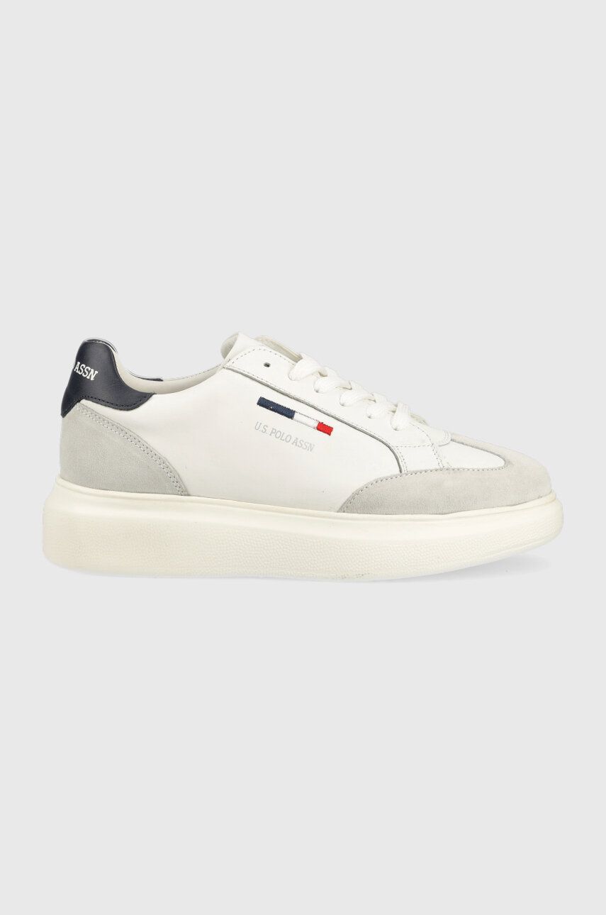 U.S. Polo Assn. sneakers din piele CARDI culoarea alb, CARDI012D U.S. Polo Assn. sneakers din piele CARDI culoarea alb, CARDI012D