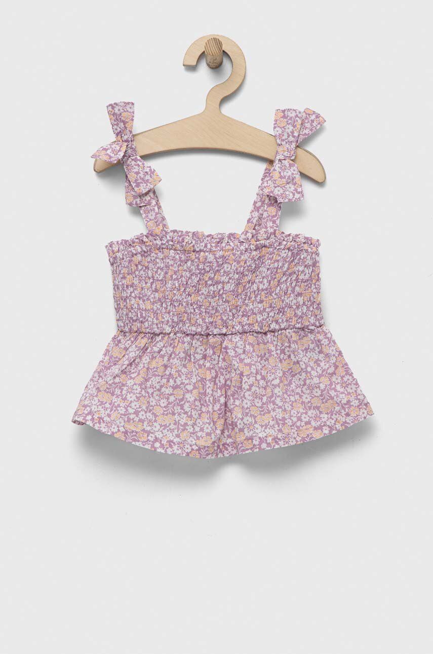 GAP bluza de bumbac pentru copii culoarea violet, modelator GAP bluza de bumbac pentru copii culoarea violet, modelator
