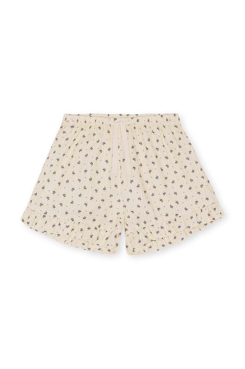 Konges Sløjd pantaloni scurți din bumbac pentru copii culoarea bej, modelator Konges Sløjd pantaloni scurți din bumbac pentru copii culoarea bej, modelator