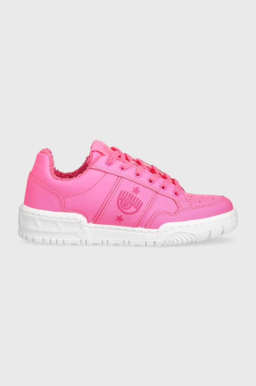 Chiara Ferragni sneakers din piele CF3109_037 culoarea roz, CF1 LOW Chiara Ferragni sneakers din piele CF3109_037 culoarea roz, CF1 LOW