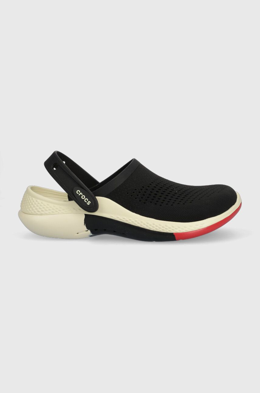 Crocs papuci Literide 360 Ombre Marbled Clog femei, culoarea negru, 208281 208281.0C4-0C4 Crocs papuci Literide 360 Ombre Marbled Clog femei, culoarea negru, 208281 208281.0C4-0C4