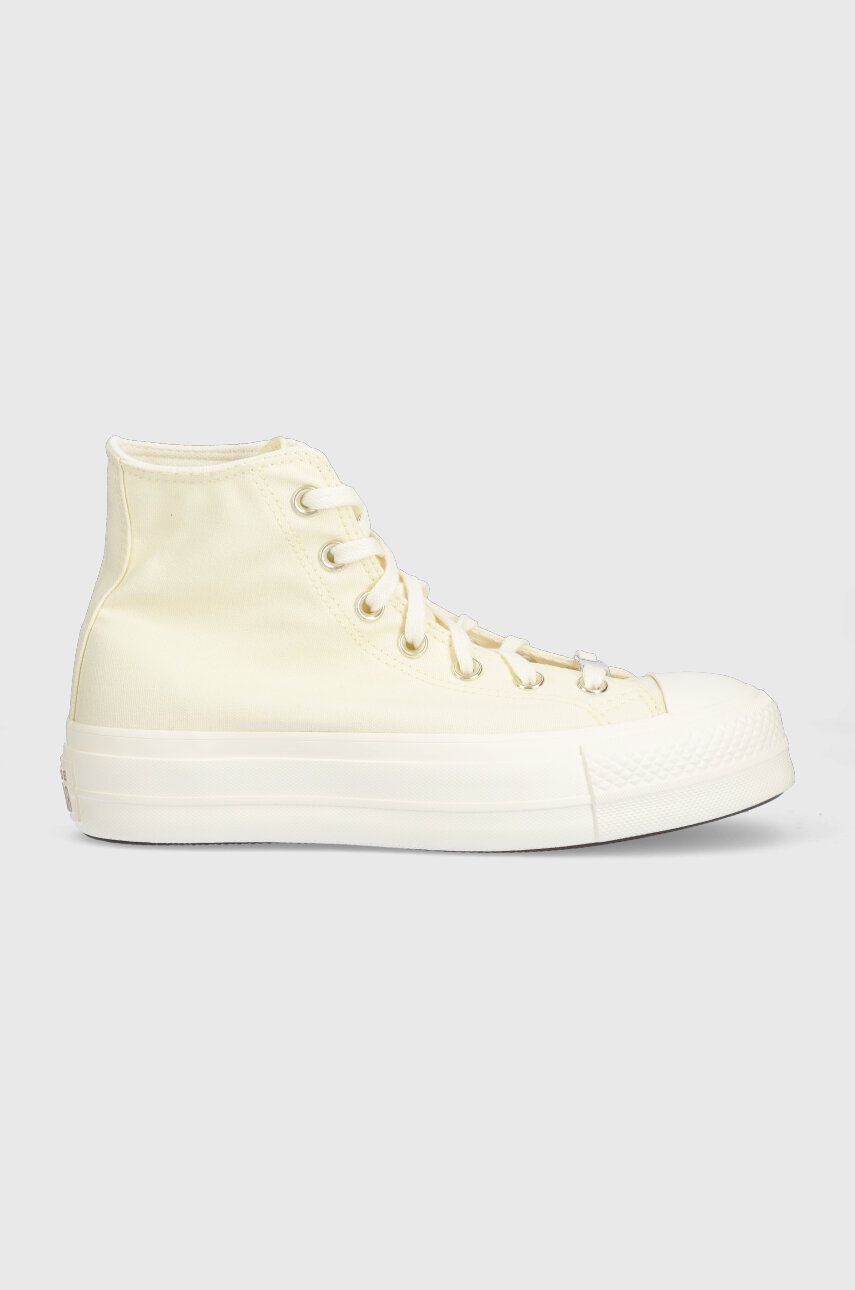 Converse tenisi Chuck Taylor All Star Lift Platform culoarea galben, A05198C Converse tenisi Chuck Taylor All Star Lift Platform culoarea galben, A05198C