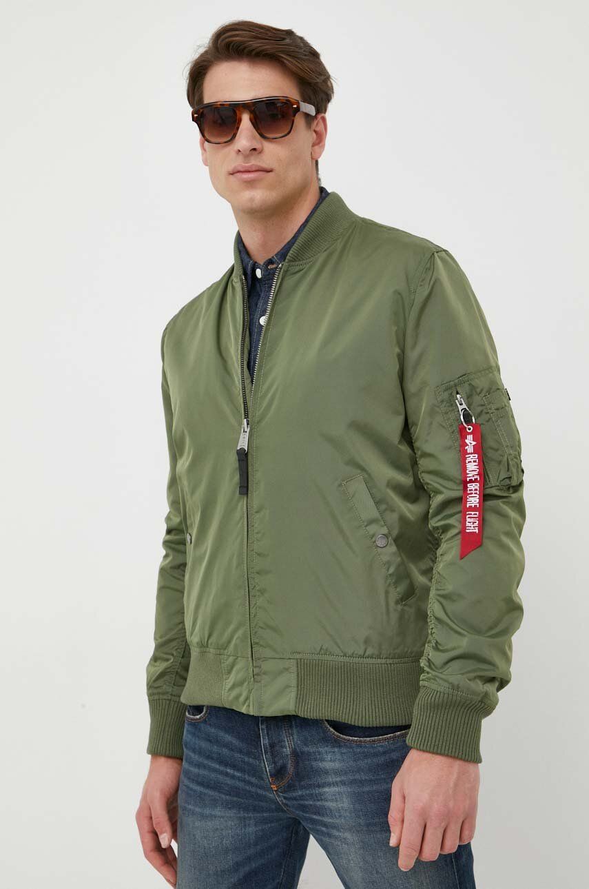 Alpha Industries geacă bomber MA-1 TT bărbați, culoarea verde, de tranziție 191103.01-SageGreen Alpha Industries geacă bomber MA-1 TT bărbați, culoarea verde, de tranziție 191103.01-SageGreen