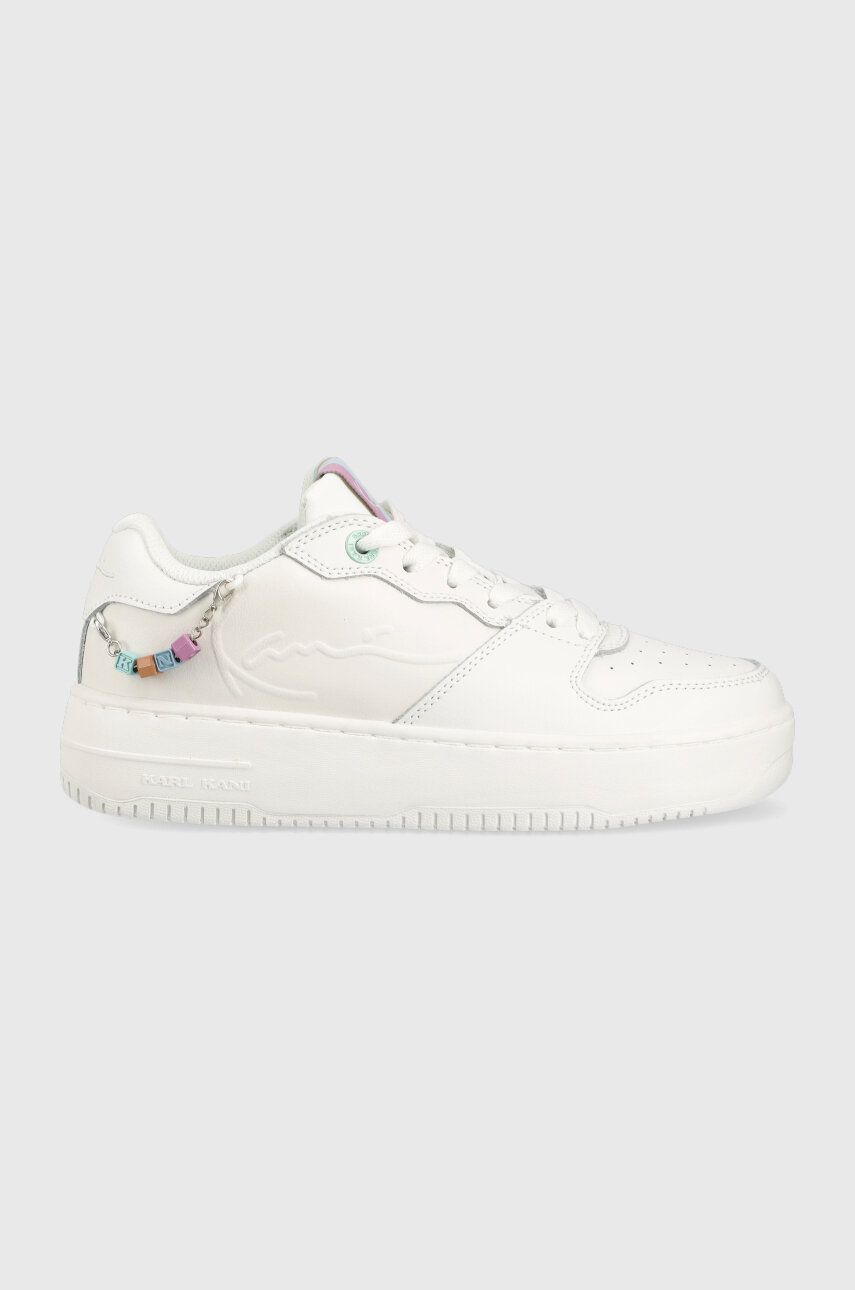 Karl Kani sneakers din piele 89 UP culoarea alb, 1180627 KKFWW000162 Karl Kani sneakers din piele 89 UP culoarea alb, 1180627 KKFWW000162