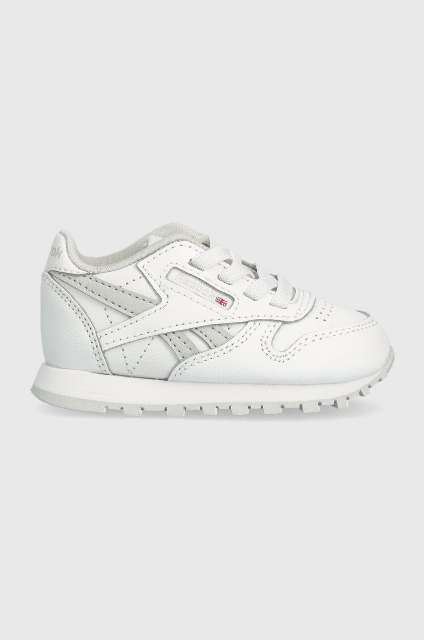 Reebok Classic sneakers pentru copii CLASSIC LEATHER culoarea alb Reebok Classic sneakers pentru copii CLASSIC LEATHER culoarea alb