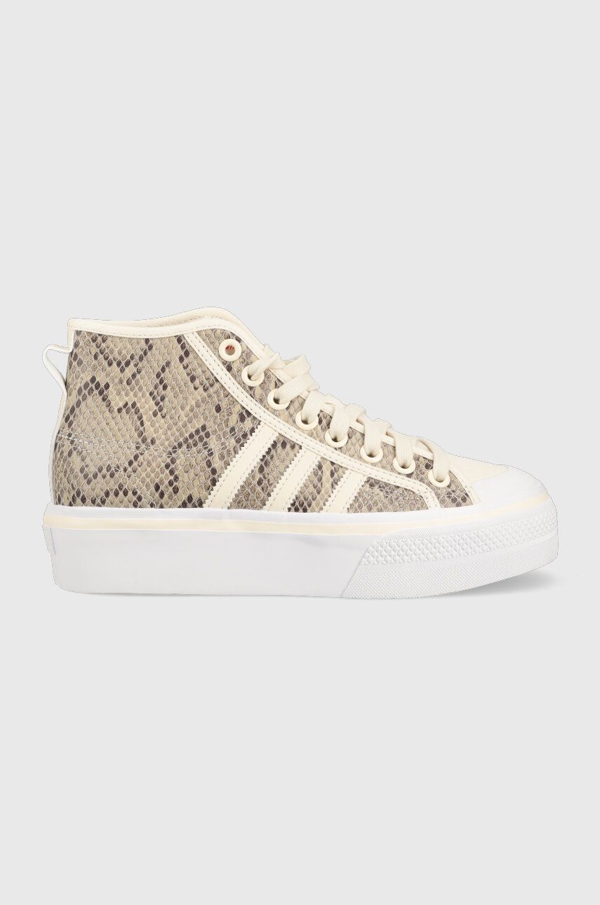 adidas Originals teniși Nizza femei, culoarea bej HQ1981-WONWHI/WON adidas Originals teniși Nizza femei, culoarea bej HQ1981-WONWHI/WON