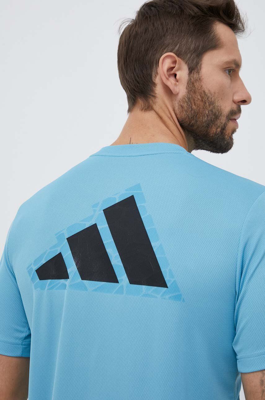 adidas Performance tricou de antrenament Workout Base Logo cu imprimeu adidas Performance tricou de antrenament Workout Base Logo cu imprimeu