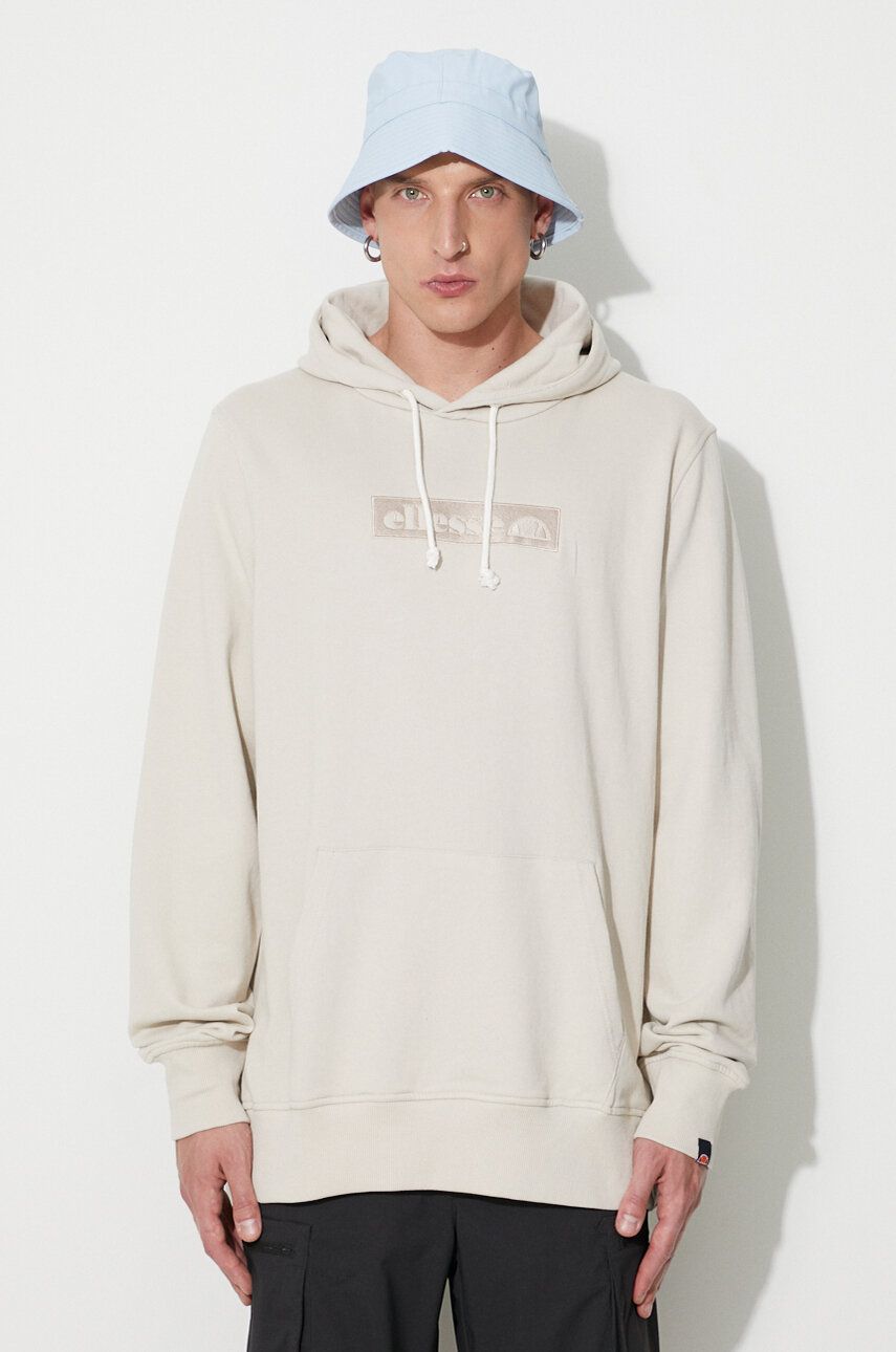 Ellesse bluză barbati, culoarea bej, cu glugă, cu imprimeu SHR17562-BEIGE Ellesse bluză barbati, culoarea bej, cu glugă, cu imprimeu SHR17562-BEIGE