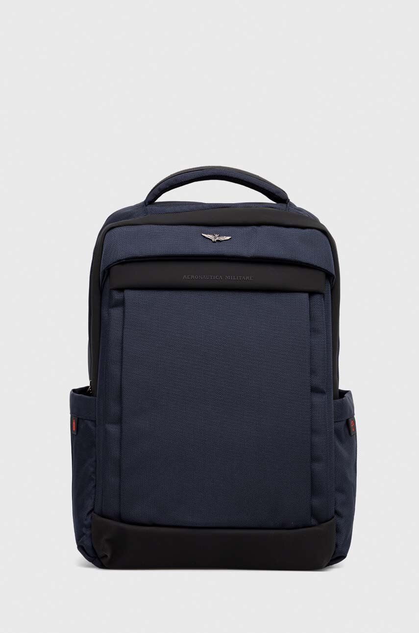 Aeronautica Militare rucsac barbati, culoarea albastru marin, mare, neted Aeronautica Militare rucsac barbati, culoarea albastru marin, mare, neted