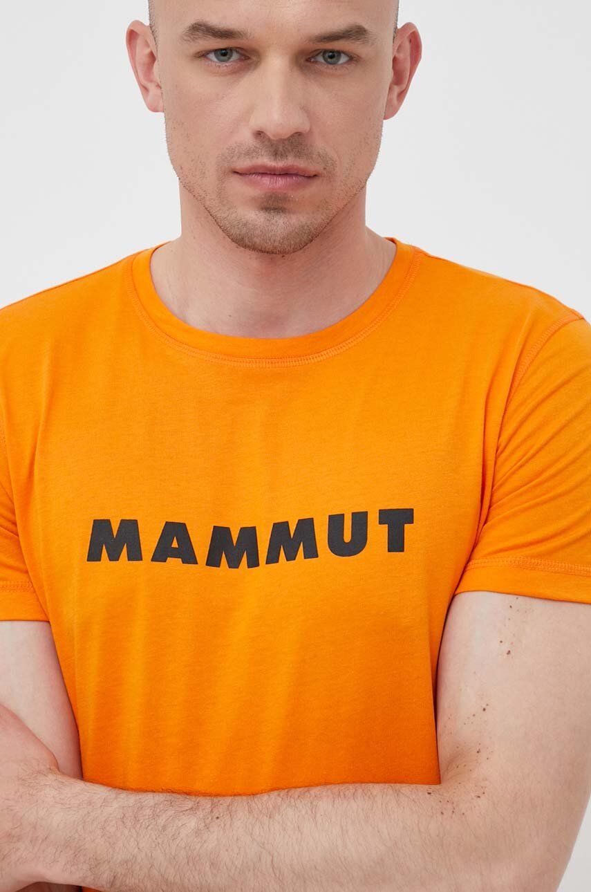 Mammut tricou sport Core Logo culoarea portocaliu, cu imprimeu Mammut tricou sport Core Logo culoarea portocaliu, cu imprimeu
