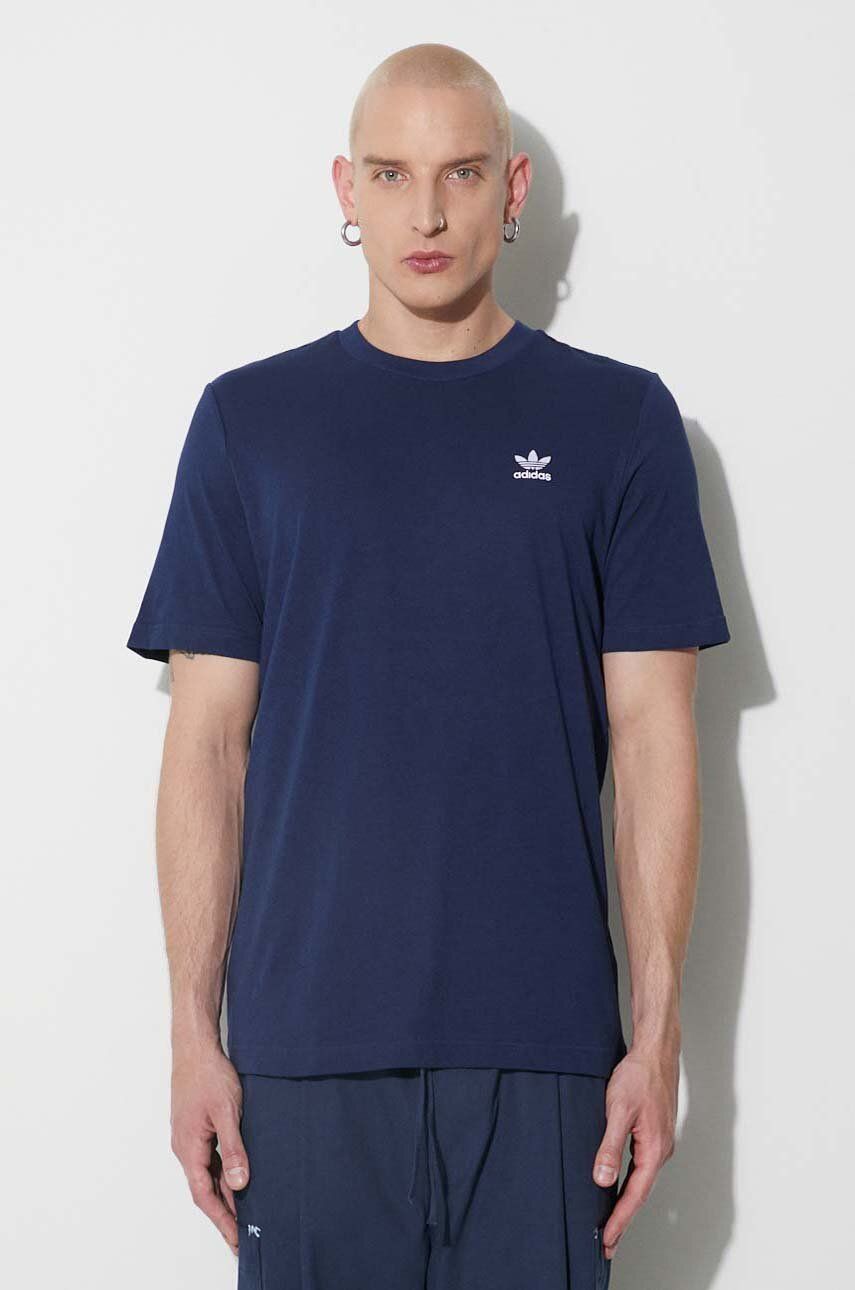 adidas Originals tricou din bumbac culoarea bleumarin, uni IA4874-NINDIG adidas Originals tricou din bumbac culoarea bleumarin, uni IA4874-NINDIG