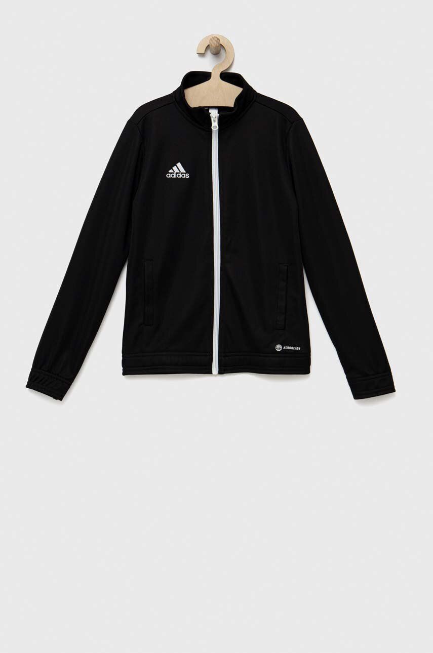 adidas Performance bluza copii ENT22 TK JKTY culoarea negru, neted adidas Performance bluza copii ENT22 TK JKTY culoarea negru, neted