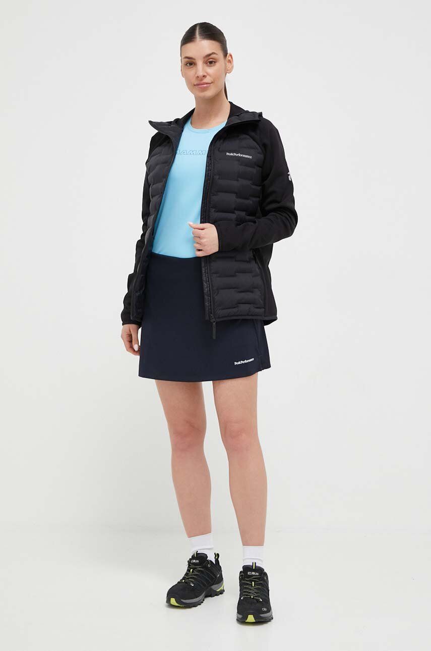 Peak Performance fustă sport Player culoarea albastru marin, mini, drept Peak Performance fustă sport Player culoarea albastru marin, mini, drept