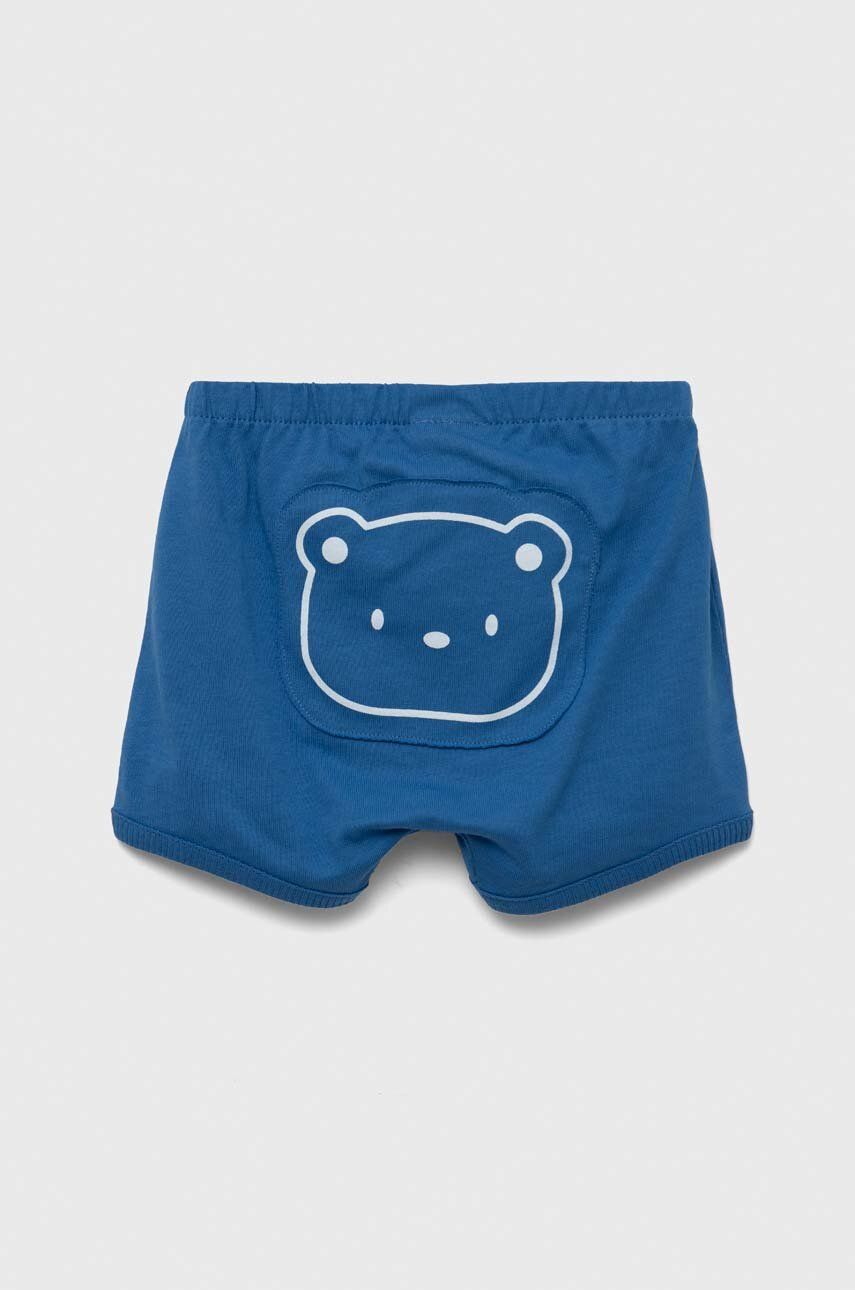 United Colors of Benetton pantaloni scurți din bumbac pentru bebeluși cu imprimeu United Colors of Benetton pantaloni scurți din bumbac pentru bebeluși cu imprimeu
