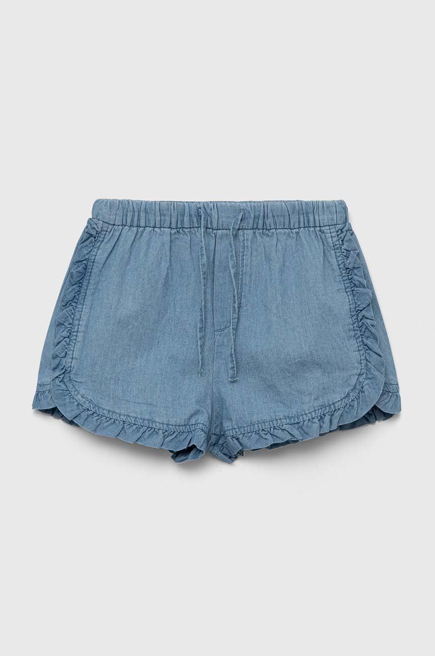 United Colors of Benetton pantaloni scurți din bumbac pentru copii neted, talie reglabila United Colors of Benetton pantaloni scurți din bumbac pentru copii neted, talie reglabila