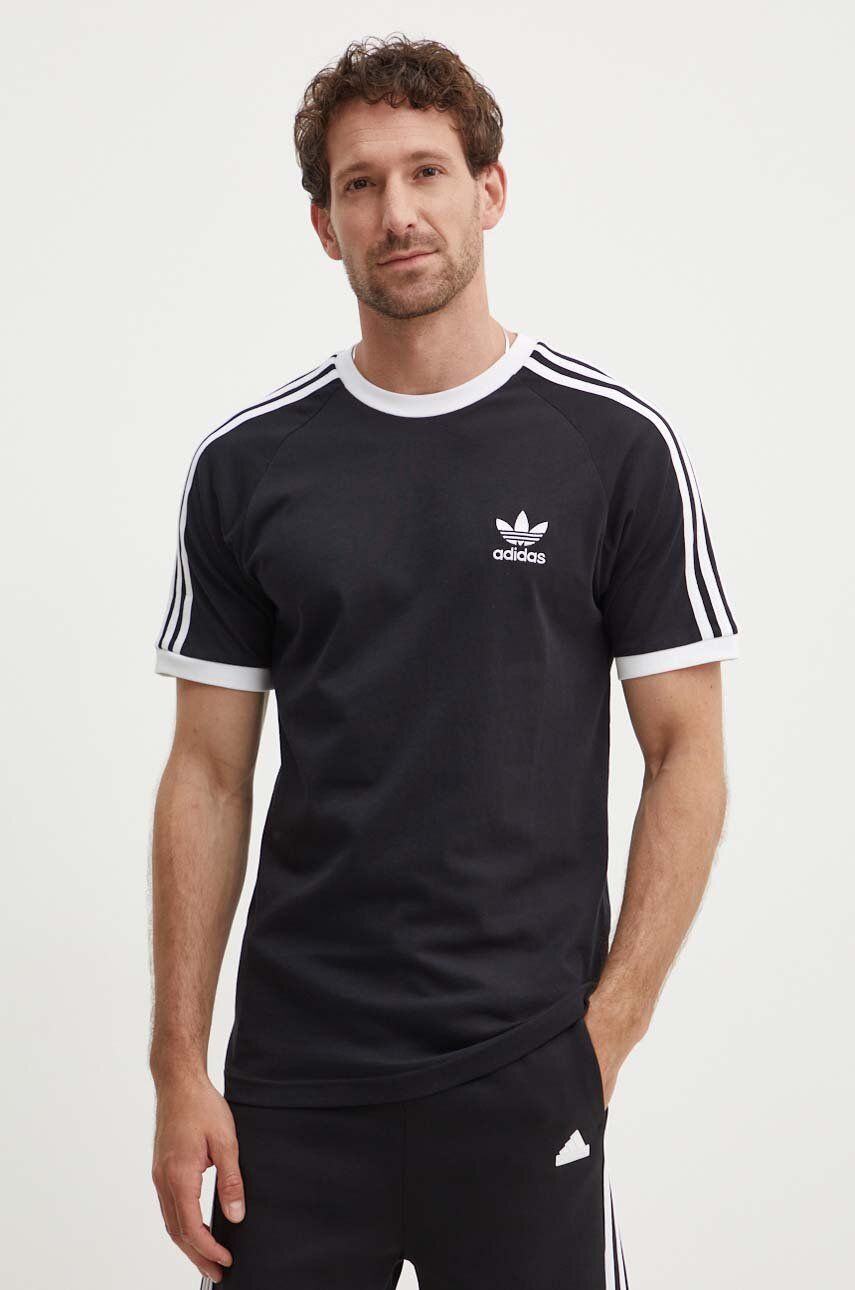 adidas Originals tricou din bumbac culoarea negru, cu model IA4845 adidas Originals tricou din bumbac culoarea negru, cu model IA4845