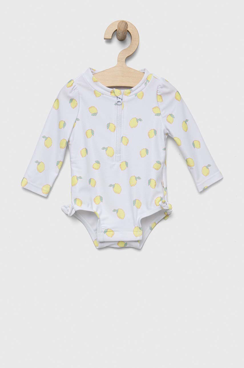 GAP costum de baie dintr-o bucată pentru bebeluși culoarea alb GAP costum de baie dintr-o bucată pentru bebeluși culoarea alb
