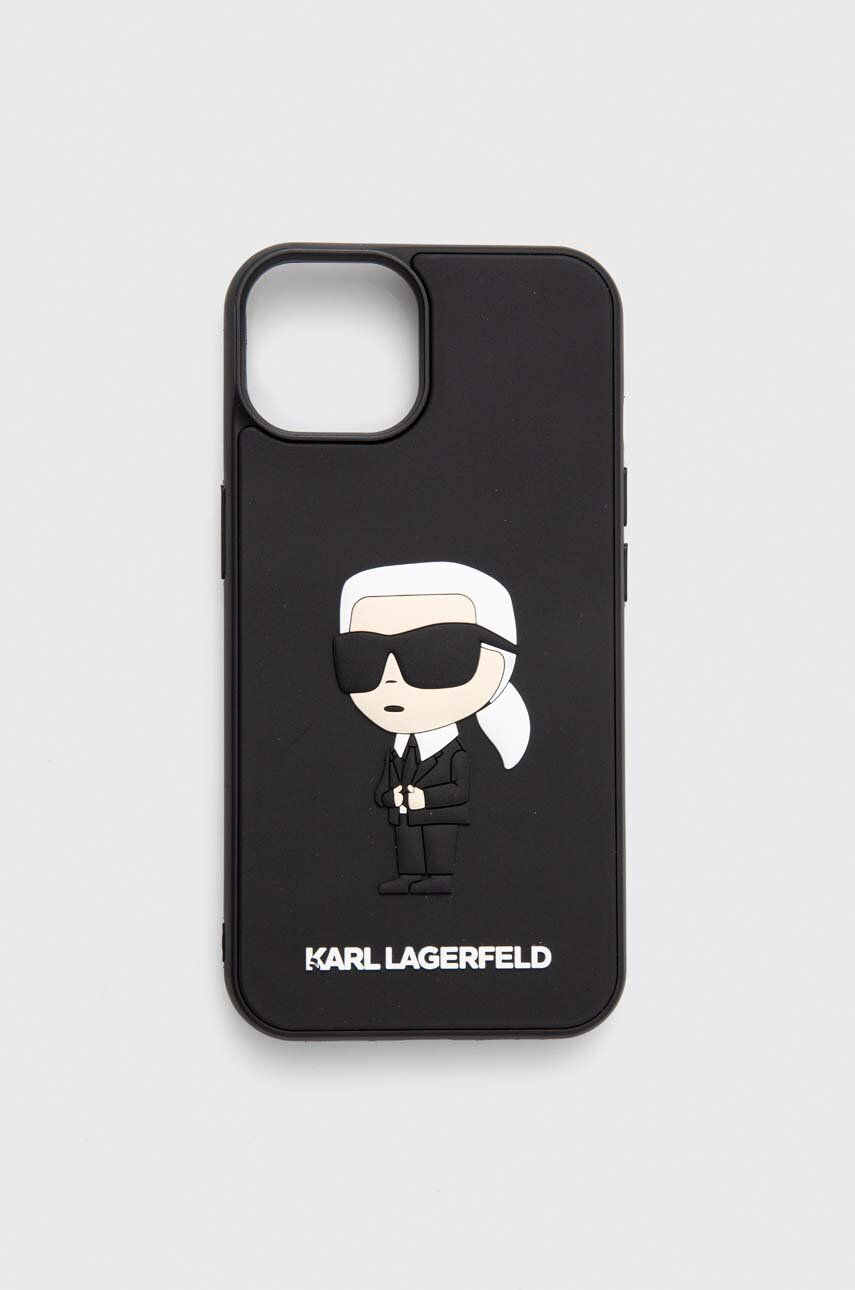 Karl Lagerfeld Husă pentru telefon iPhone 14 6.1" culoarea negru Karl Lagerfeld Husă pentru telefon iPhone 14 6.1" culoarea negru