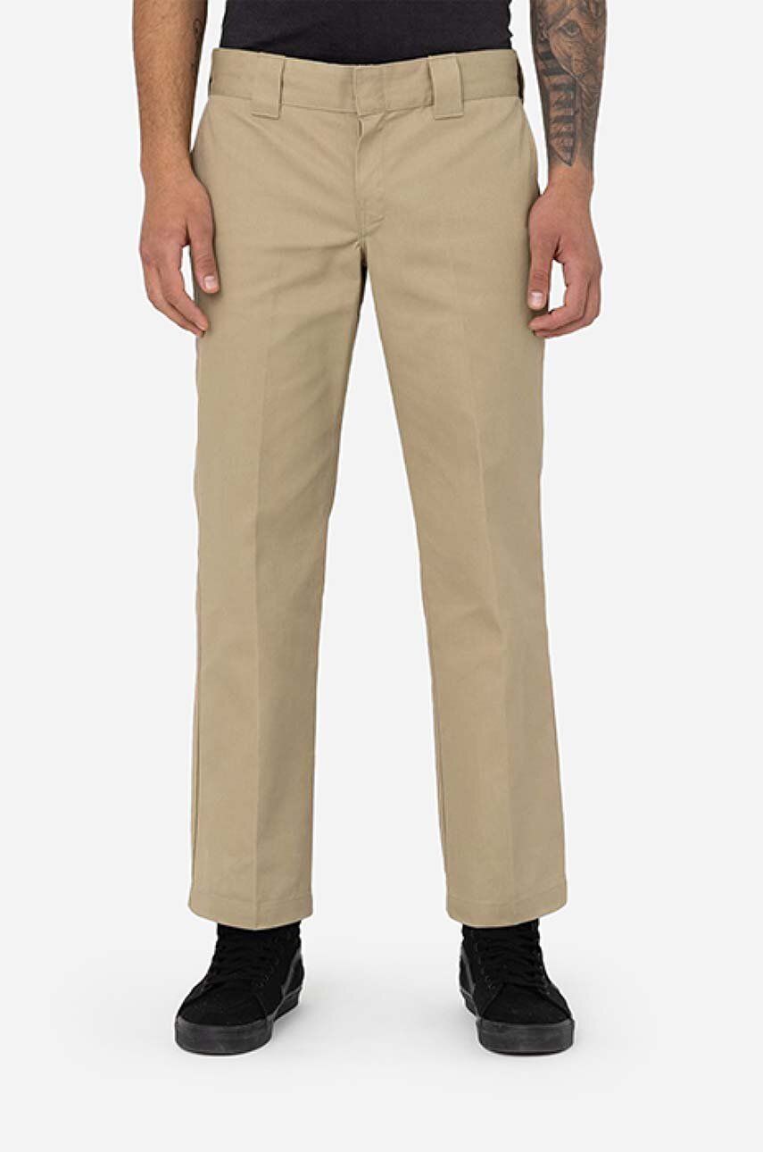 Dickies pantaloni Work Pant Rec bărbați, culoarea bej, drept DK0A4XK9KHK-brown Dickies pantaloni Work Pant Rec bărbați, culoarea bej, drept DK0A4XK9KHK-brown
