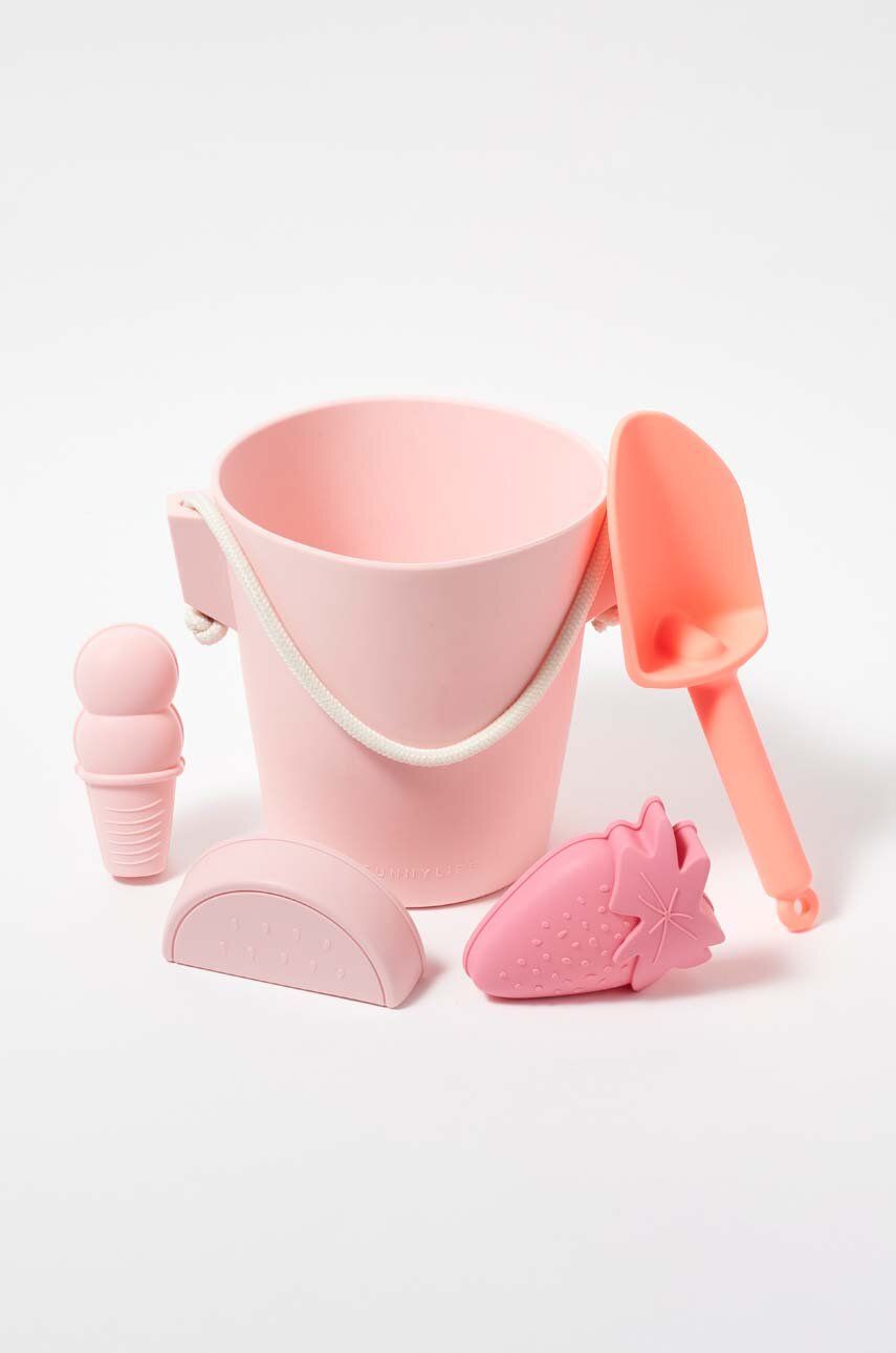 SunnyLife set de jucării cu nisip Silicone Bucket & Spade Set Pin SunnyLife set de jucării cu nisip Silicone Bucket & Spade Set Pin