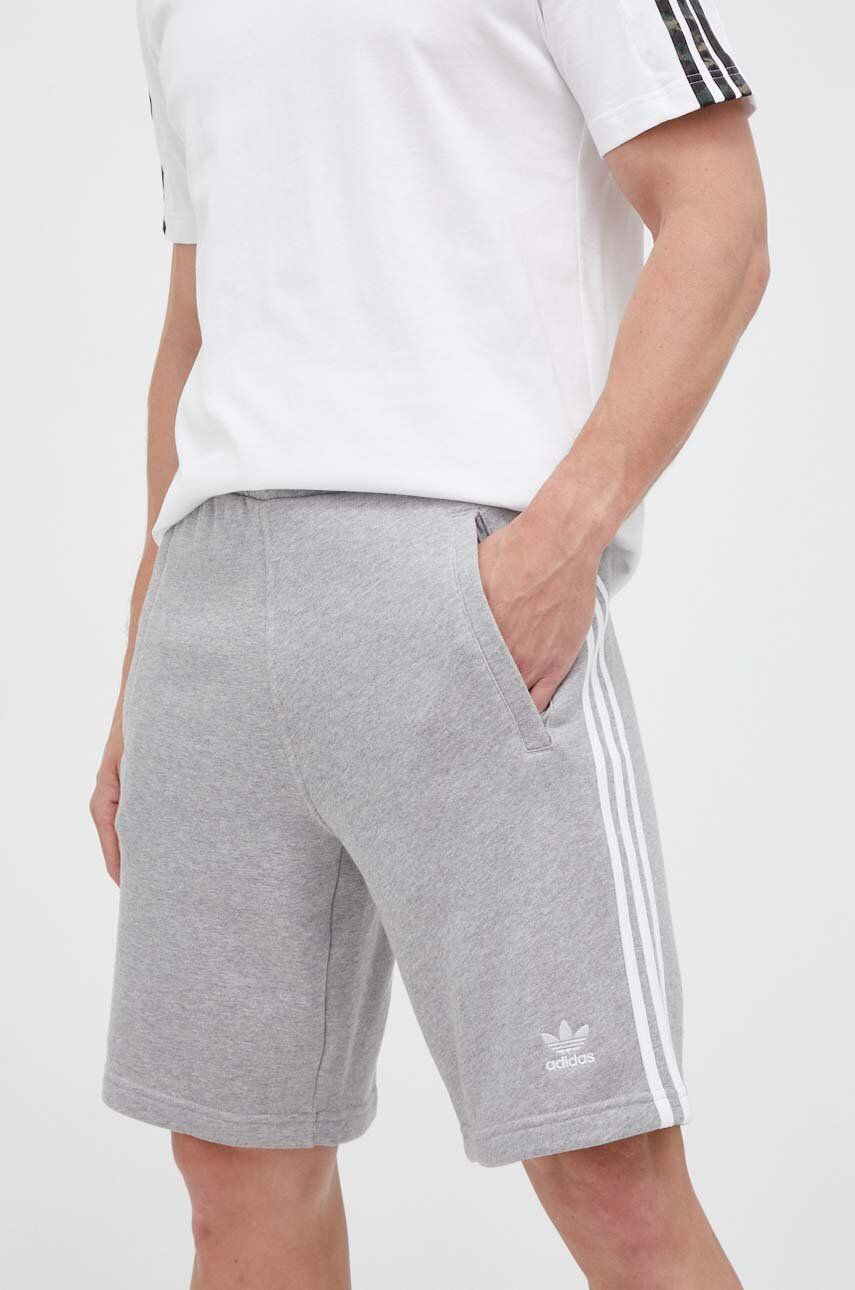 adidas Originals pantaloni scurți din bumbac culoarea gri IA6354-grey adidas Originals pantaloni scurți din bumbac culoarea gri IA6354-grey