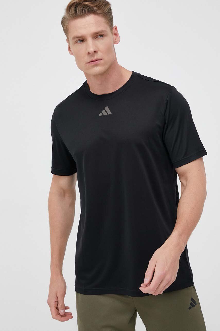 adidas Performance tricou de antrenament HIIT Slg culoarea negru, cu imprimeu adidas Performance tricou de antrenament HIIT Slg culoarea negru, cu imprimeu