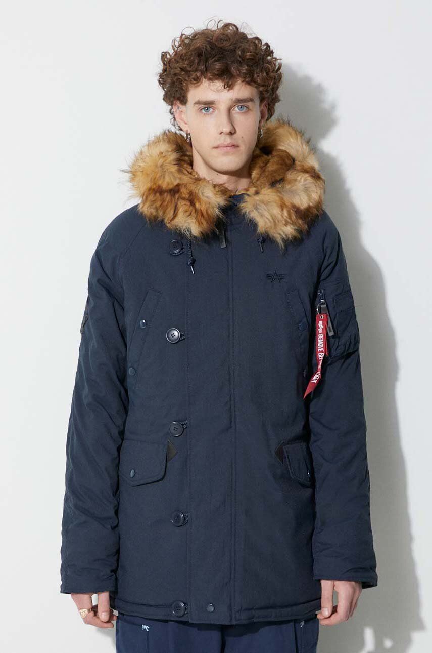 Alpha Industries geacă Explorer bărbați, culoarea bleumarin, de iarnă 193128.07-navy Alpha Industries geacă Explorer bărbați, culoarea bleumarin, de iarnă 193128.07-navy