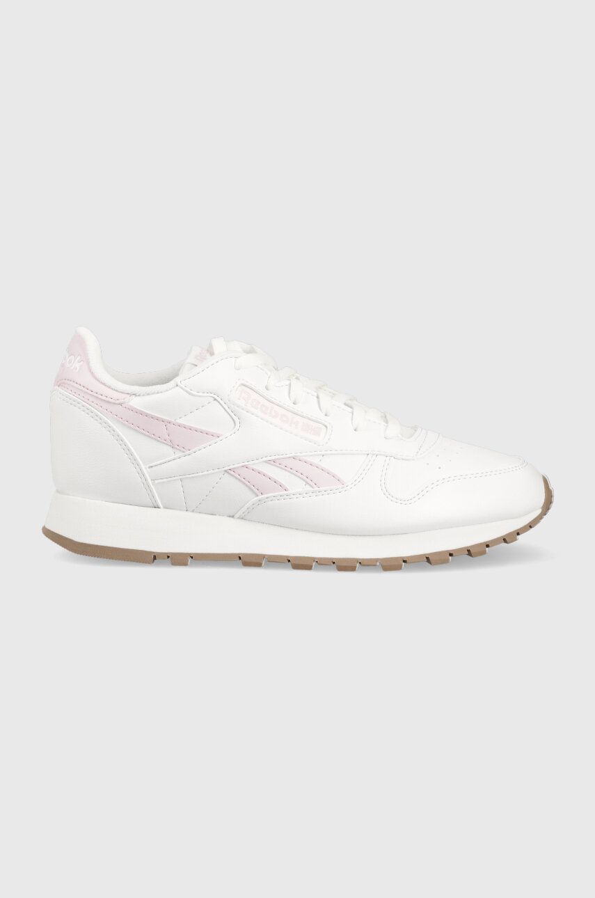 Reebok Classic sneakers Classic Vegan HQ1496 culoarea alb HQ1496-FTW/PNK/T Reebok Classic sneakers Classic Vegan HQ1496 culoarea alb HQ1496-FTW/PNK/T