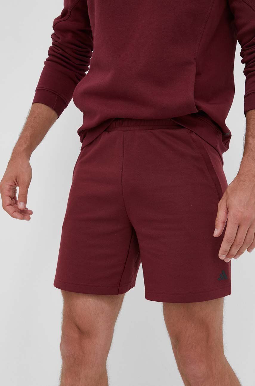 adidas Performance pantaloni scurți de antrenament Base culoarea bordo adidas Performance pantaloni scurți de antrenament Base culoarea bordo