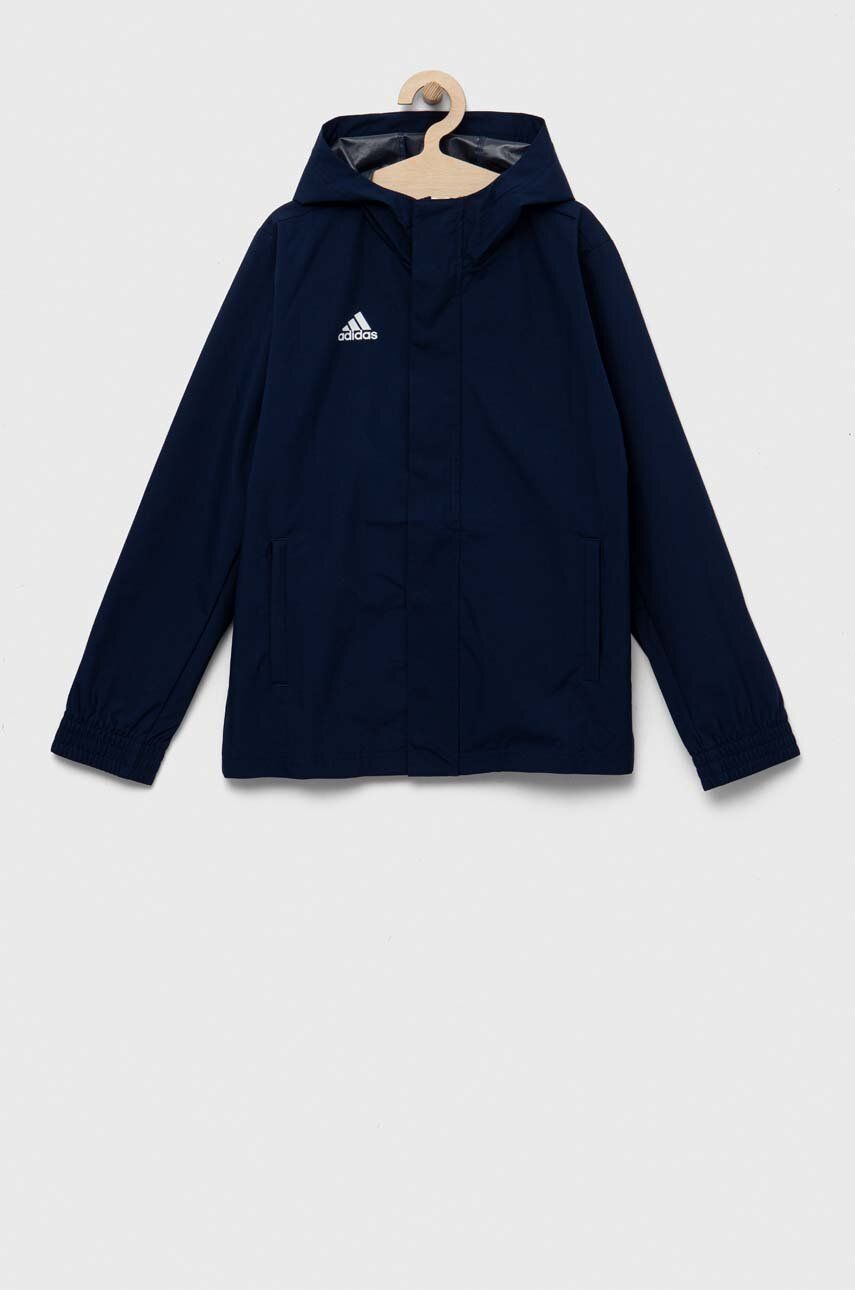 adidas Performance geaca copii ENT22 AW JKTY culoarea albastru marin adidas Performance geaca copii ENT22 AW JKTY culoarea albastru marin