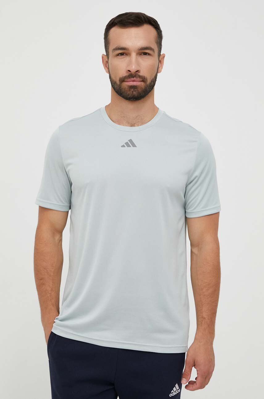 adidas Performance tricou de antrenament HIIT SLG culoarea verde, cu imprimeu adidas Performance tricou de antrenament HIIT SLG culoarea verde, cu imprimeu
