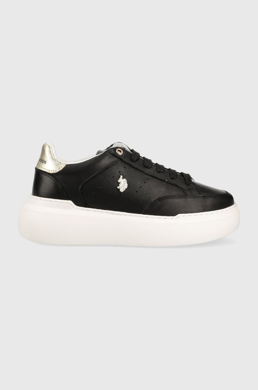 U.S. Polo Assn. sneakers din piele ARTIDE culoarea negru, ARTIDE001D U.S. Polo Assn. sneakers din piele ARTIDE culoarea negru, ARTIDE001D